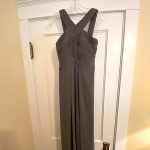 Azazie gray bridesmaid dress, size A6